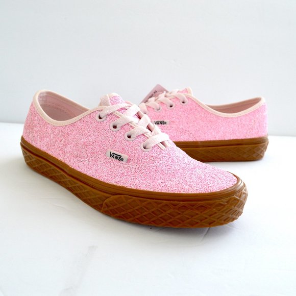Vans authentic ice cream pink glitter sneaker shoes woman size 7 new sparkly - Picture 4 of 8